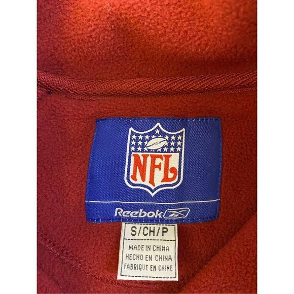 NFL Washington Redskins Reebok pullover fleece sweatshirt Indian Logo small Vint - Picture 5 of 6